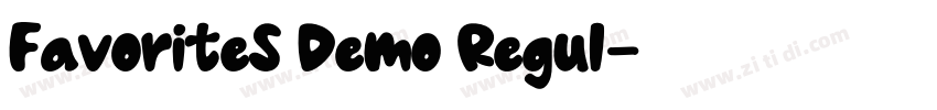 FavoriteS Demo Regul字体转换